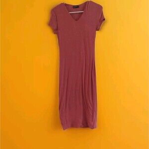 Popular 21 Dress V-neckline coral size small